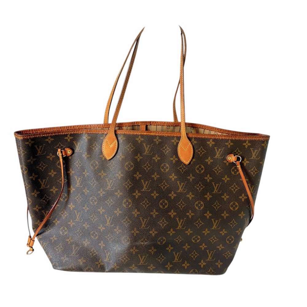 Louis Vuitton Brown Monogram Neverfull Tote GM